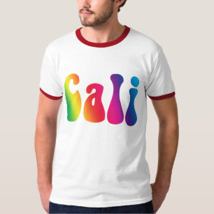 Camiseta Cali Tie-Dye California Hippie Logo T
