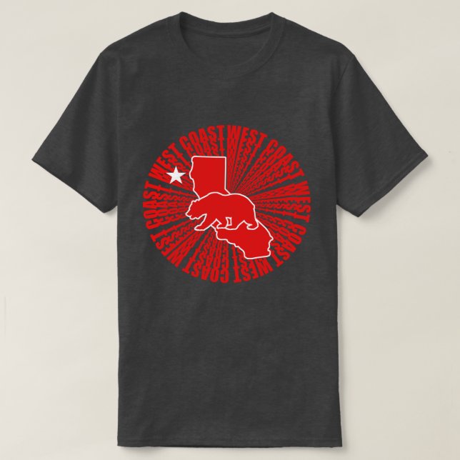 Camiseta Cali-West Coast Love (Frente do Design)