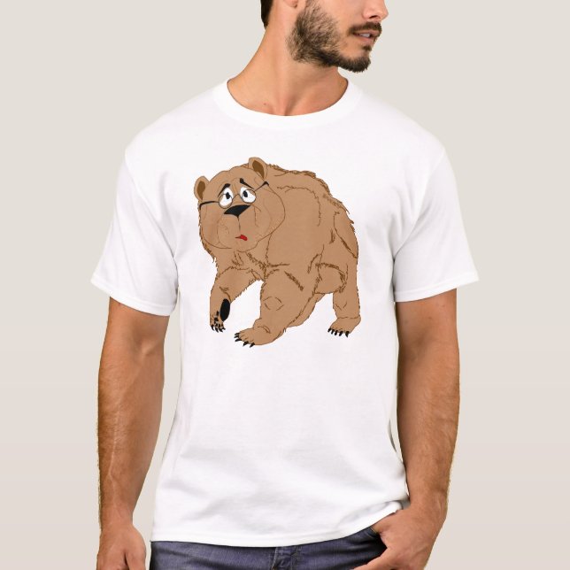 Camiseta CaliBear idoso, um nativo real (Frente)