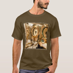 Camiseta Calibres e instrumentos navegacionais no submarino
