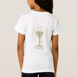 Camiseta Cálice de Ouro da Comunhão Personalizado