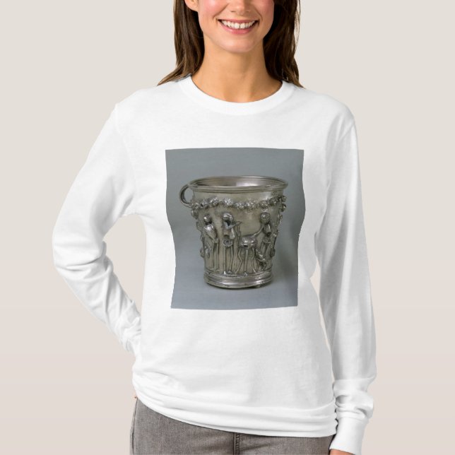 Camiseta Cálice gravado com esqueletos (Frente)