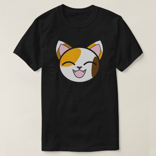 Camiseta Calico Cat - Fofo Com Um Gato Calico (Frente do Design)