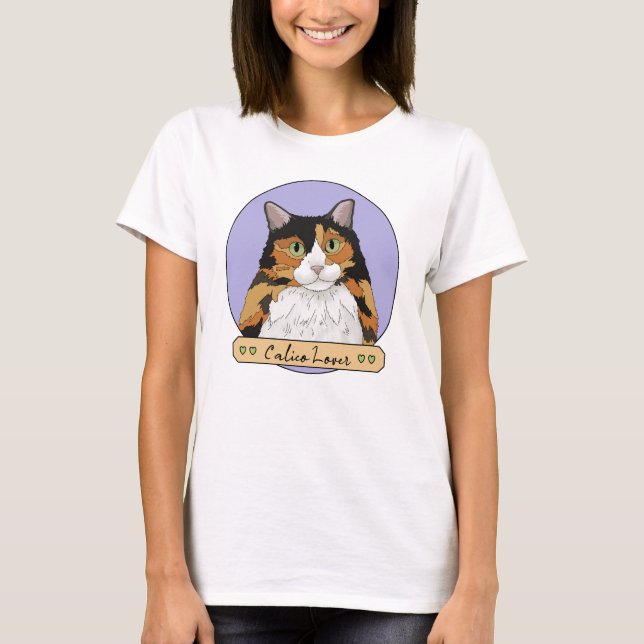 Camiseta Calico Cat Lover (Frente)