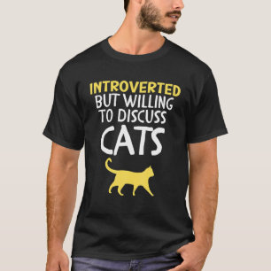 Camiseta Calico Cat Lovers Apresentou, Mas Disposto A Discu