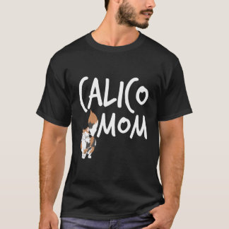 Camiseta Calico Cat Mãe Gatinho Gato Gif Amante de os anima