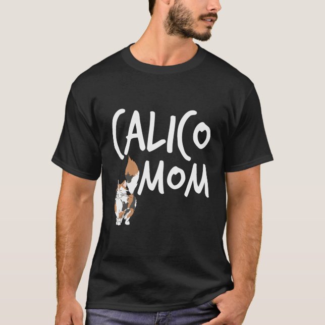 Camiseta Calico Cat Mãe Gatinho Gato Gif Amante de os anima (Frente)