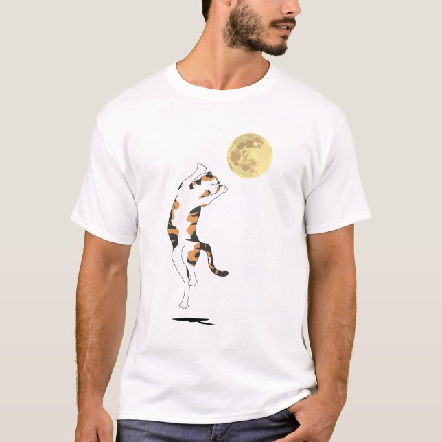 Camiseta Calico Cat Moon Dancing (Frente)