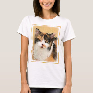 Camiseta Calico Cat Painting - Gato Original Bonito