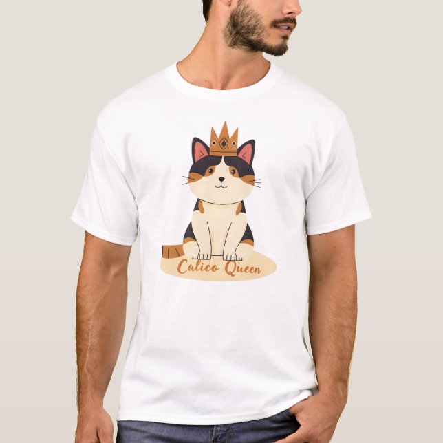Camiseta Calico Cat Queen (Frente)