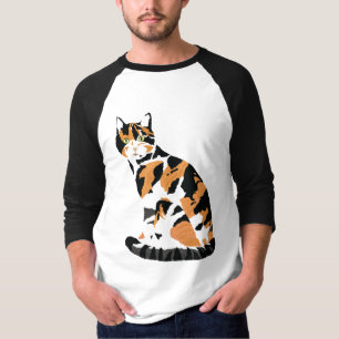 Camiseta Calico gato sentado