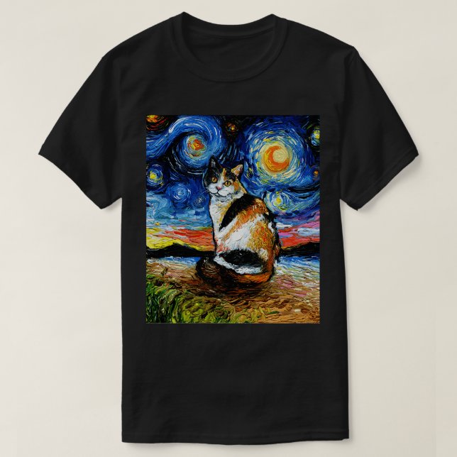 Camiseta Calico Night (Frente do Design)