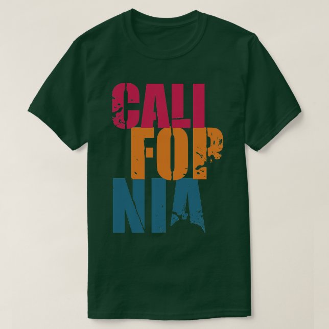 Camiseta California 90s Vibes TShirt (Frente do Design)