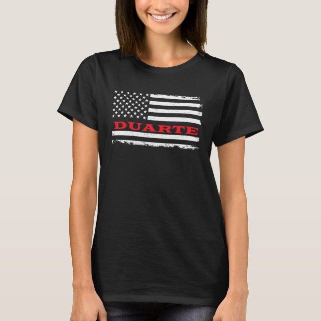 Camiseta California American Flag Duarte USA Patriotic Souv (Frente)