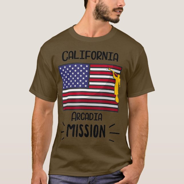 Camiseta California Arcadia Mormon LDS Mission Missionary (Frente)