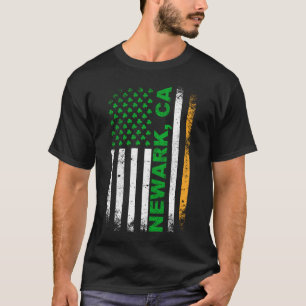 Camiseta Califórnia - Bandeira Irlandesa Americana Newark,