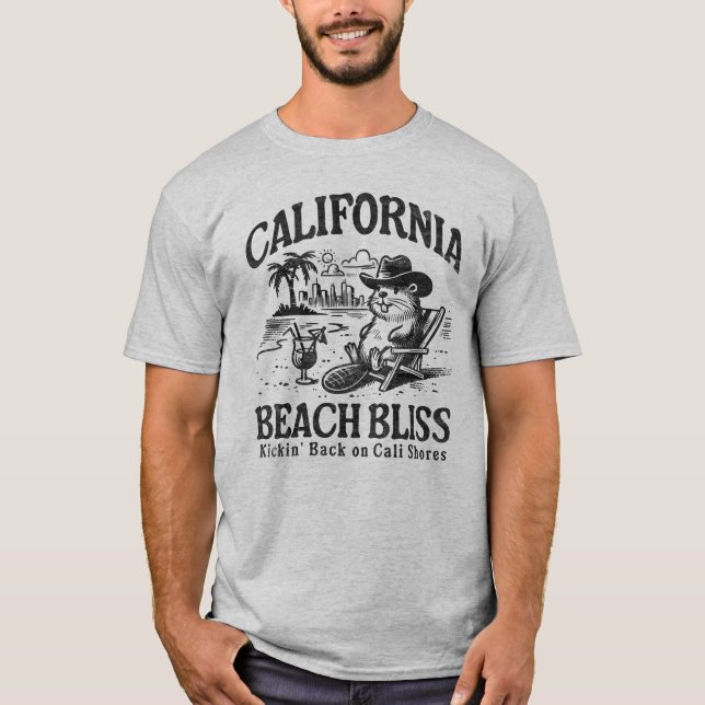 Camiseta California Beach Bliss em Cali Shores (Frente)