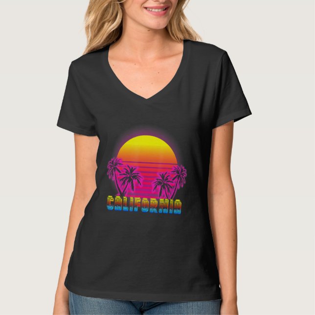 Camiseta California Beach Life Eletro Sunset Love Ca (Frente)