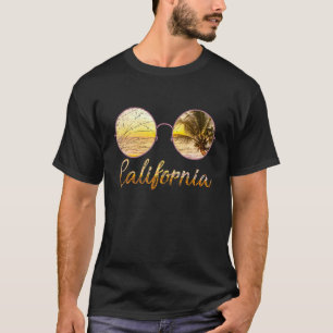 Camiseta Califórnia Beach Summer Ca Sunglass Sunset Cali