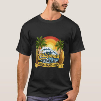 Camiseta California Beach Surf Sand Sun Summer