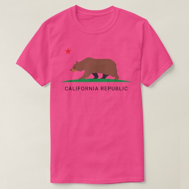 Camiseta California Bear Republic State Flag  Hipster  (Frente do Design)