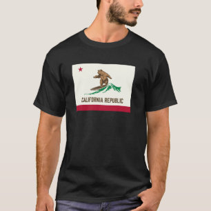 Camiseta California Bear Surfing State Flag Inspir