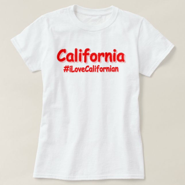Camiseta "Califórnia" Design. Comprar Agora (Frente do Design)