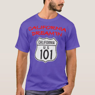 Camiseta California Dreamin California Highway 101 com back