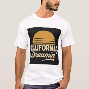 Camiseta California Dreamin' Retro Sunset Des