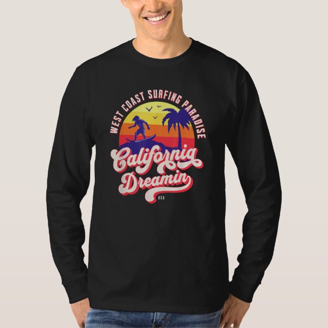 Camiseta California Dreaming Surfing (Frente)