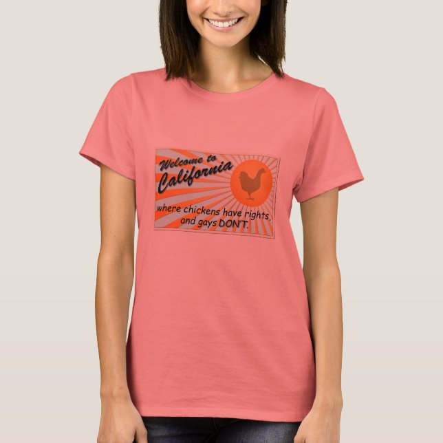 Camiseta California Equal Rights Ladies Ringer T-Shirt (Frente)