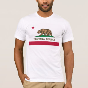 Camiseta California Flag Basic American Roupa T Shirt