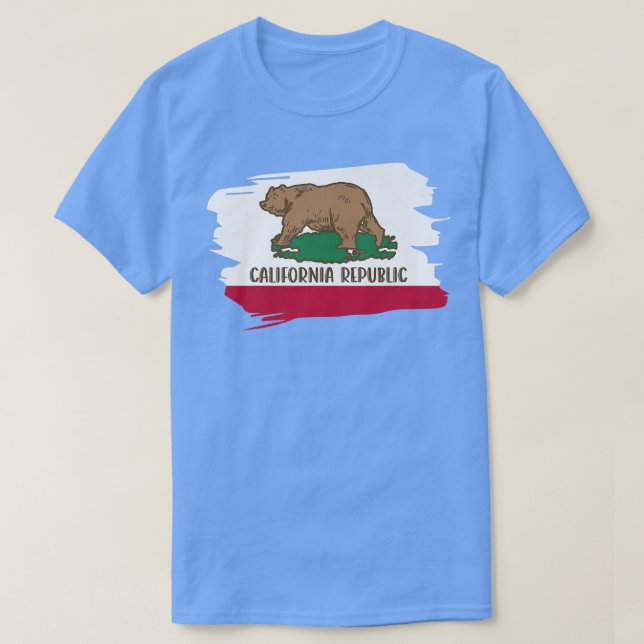 Camiseta California Flag Bear Premium 486 (Frente do Design)