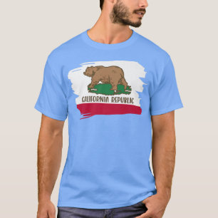 Camiseta California Flag Bear Premium 486