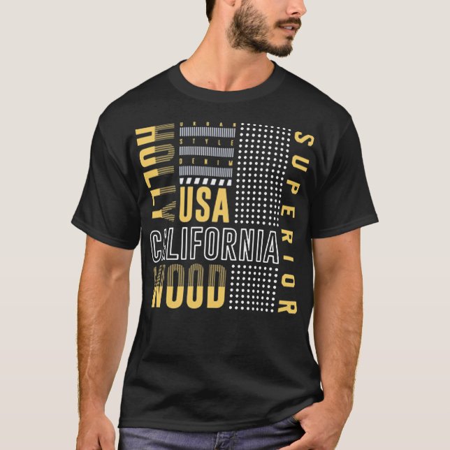 Camiseta Califórnia - hollywood, usa (Frente)