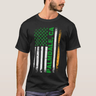 Camiseta Califórnia - Irish American Flag Palmdale, CA