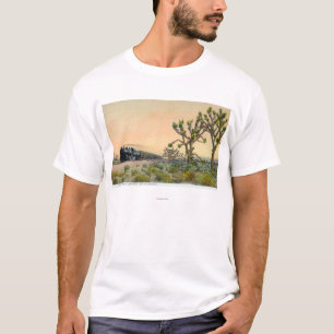 Camiseta Califórnia limitou o trem que viaja completamente