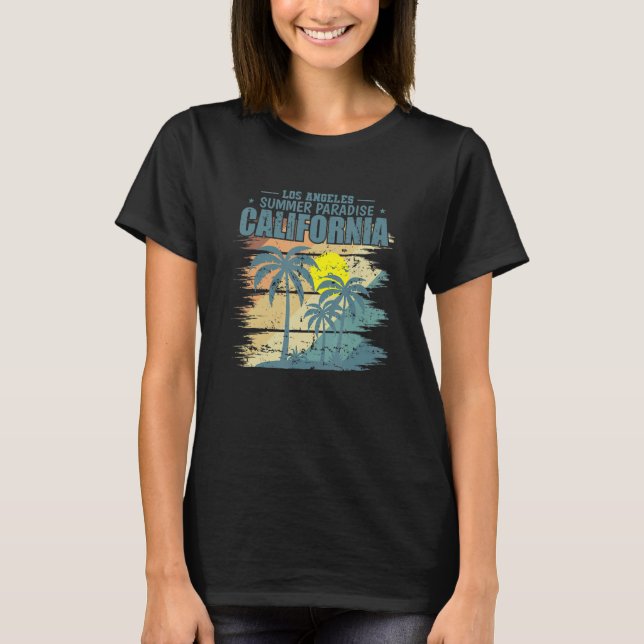 Camiseta California Los Angeles Summer Paradise USA (Frente)