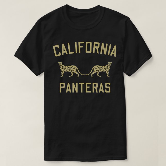 Camiseta California Panteras Dourada Titerna (Frente do Design)
