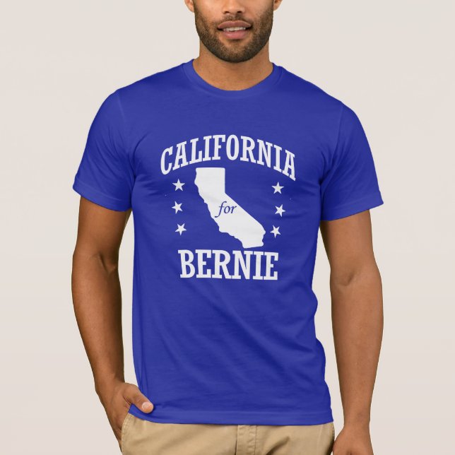 CAMISETA CALIFÓRNIA PARA MÁQUINAS DE LIXAR DE BERNIE (Frente)