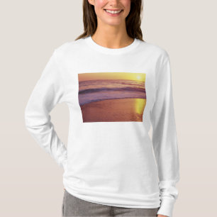 Camiseta Califórnia, perto de Santa Cruz, Vista da praia em