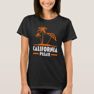 Camiseta Califórnia Por Favor Estado EUA América Viagem Cal