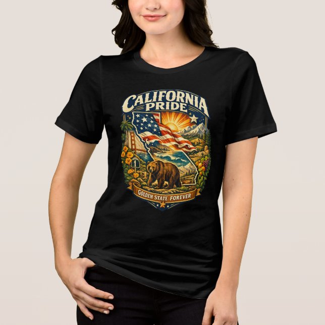 Camiseta California Pride Golden State Forever (Frente)