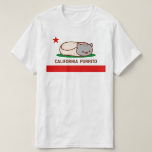 Camiseta CALIFÓRNIA PURRITO - Burrito Gato Engraçado