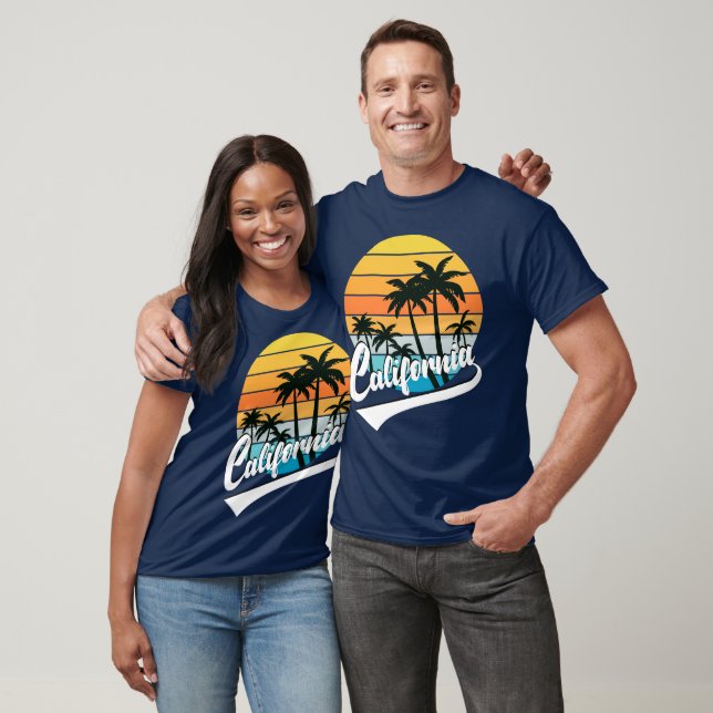 Camiseta California Retro Sunset T Shirt (Unissex)