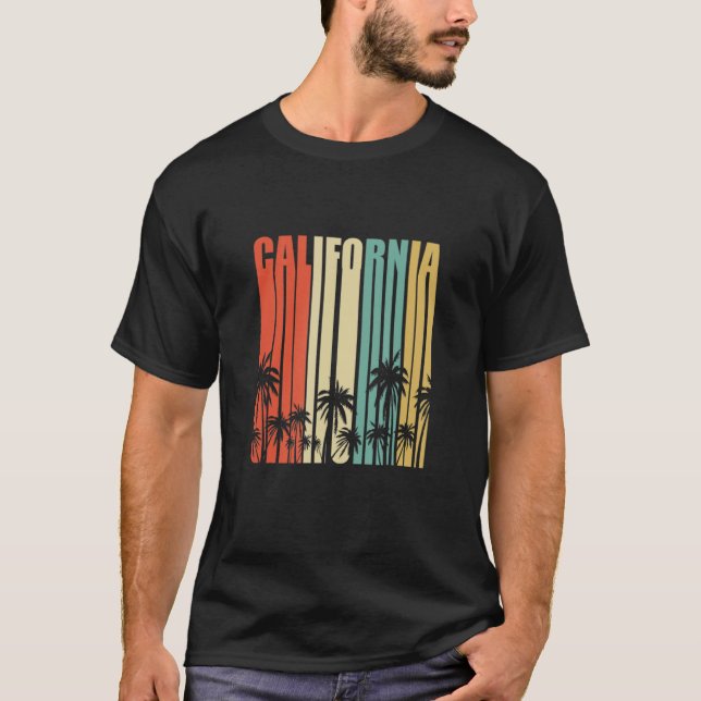 Camiseta California Retro  Surfer Beach Cali Venice Summer (Frente)