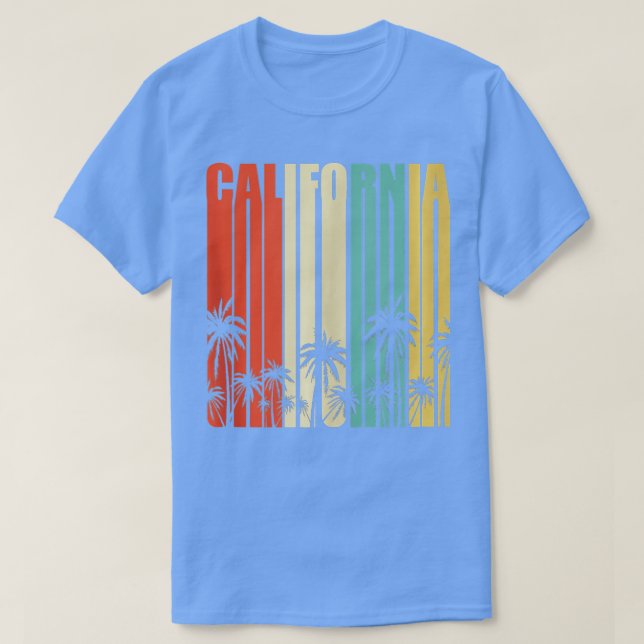 Camiseta California Retro Surfer Beach Cali Venice Tanque P (Frente do Design)