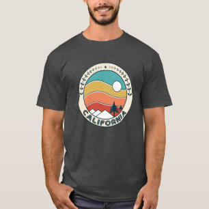 Camiseta Califórnia Retro Vintage Pôr do Sol Califórnia Mon