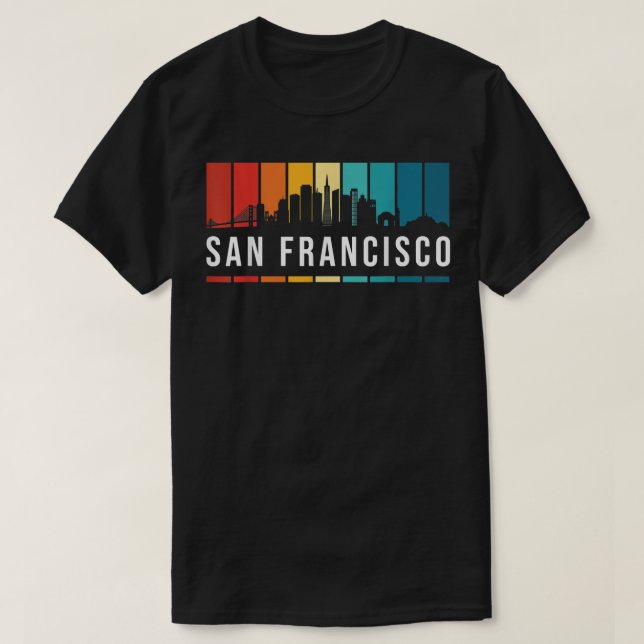Camiseta California San Francisco City Gift Bridge Souvenir (Frente do Design)