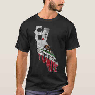 Camiseta California State Flag Cali ama incrível gráfico